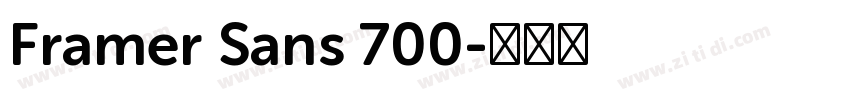 Framer Sans 700字体转换